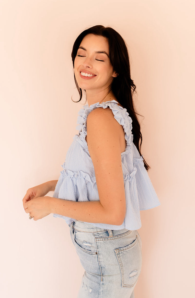 Hallie Ruffle Babydoll Tank