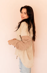 Remi Corduroy Color Block Shacket