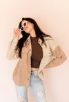 Remi Corduroy Color Block Shacket
