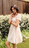 Gianna Smocked Ruffle Tiered Mini Dress