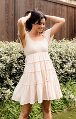 Gianna Smocked Ruffle Tiered Mini Dress