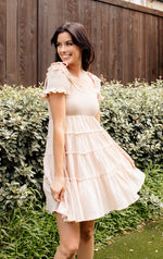 Gianna Smocked Ruffle Tiered Mini Dress