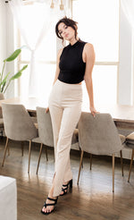 Let's Get Away Mock Neck Knit Top - Black