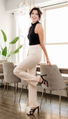 Let's Get Away Mock Neck Knit Top - Black