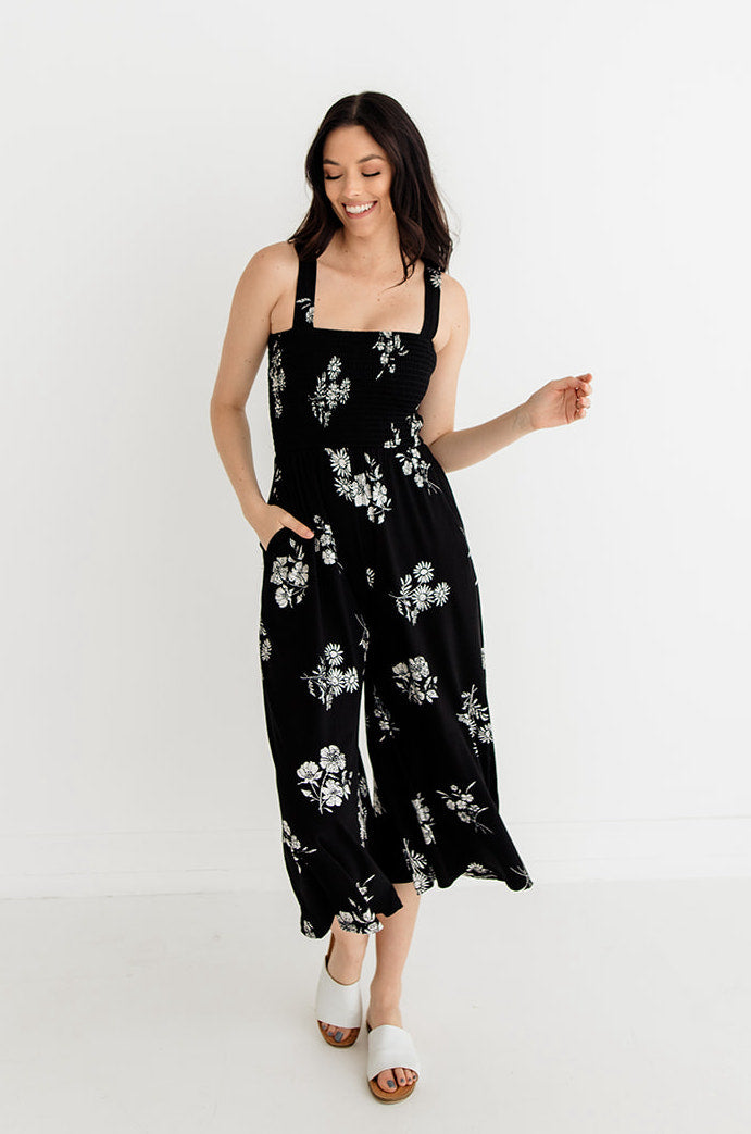 Fairview Floral Smocked Jumpsuit