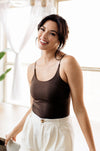 Close Call Seamless Cami Bodysuit - Fudge
