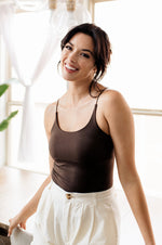 Close Call Seamless Cami Bodysuit - Fudge
