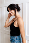 Close Call Seamless Cami Bodysuit - Black
