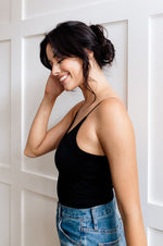 Close Call Seamless Cami Bodysuit - Black