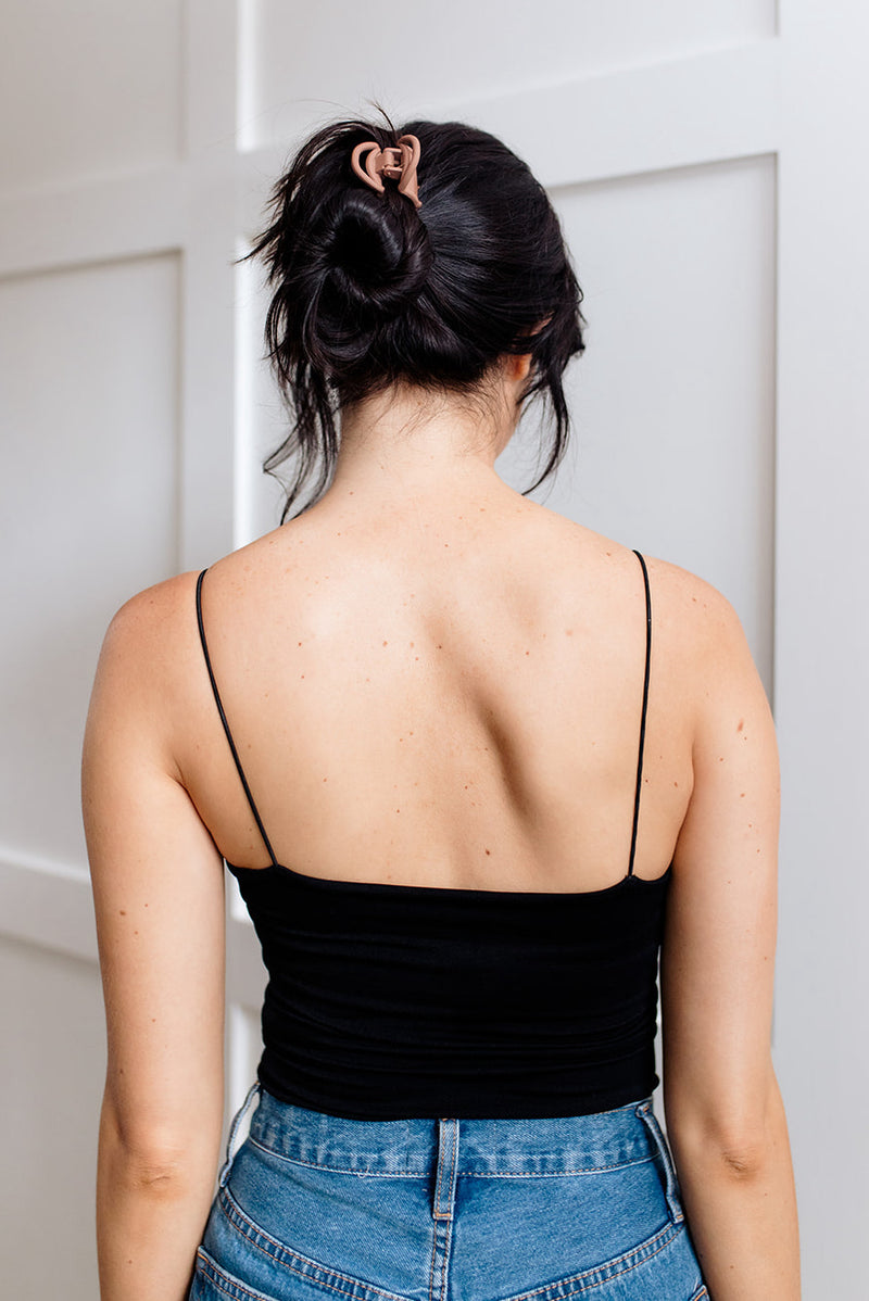 Close Call Seamless Cami Bodysuit - Black