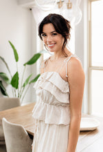 Maven Linen Ruffle Cami Tank Top
