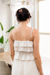 Maven Linen Ruffle Cami Tank Top