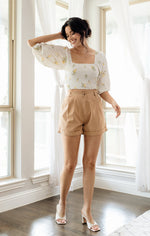 Barnett Cotton Pocketed High Rise Shorts