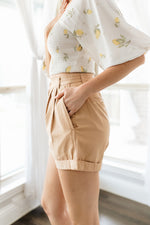 Barnett Cotton Pocketed High Rise Shorts