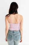 Forever Young Seamless Frill Ruffle Tank Top - Lavender