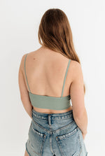 Shoreline Bralette - Dark Sage