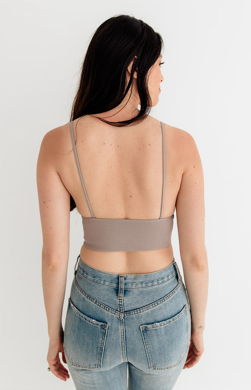 Shoreline Bralette - Smoky Taupe