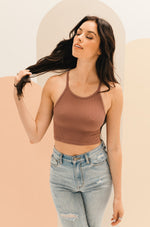 Tammy Ribbed Racerback Brami - Mauve