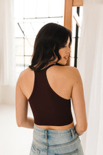 Tammy Ribbed Crop top - Cassis
