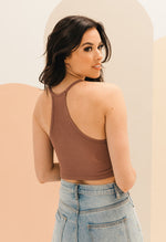 Tammy Ribbed Racerback Brami - Mauve