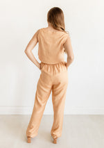 Cooper Linen Blend Crop Top