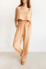 Cooper Linen Blend Crop Top