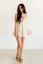 Claire Cotton Eyelet Ruffle Romper