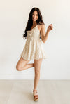 Claire Cotton Eyelet Ruffle Romper