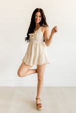Claire Cotton Eyelet Ruffle Romper