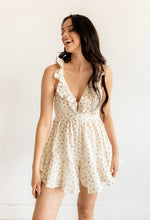 Claire Cotton Eyelet Ruffle Romper