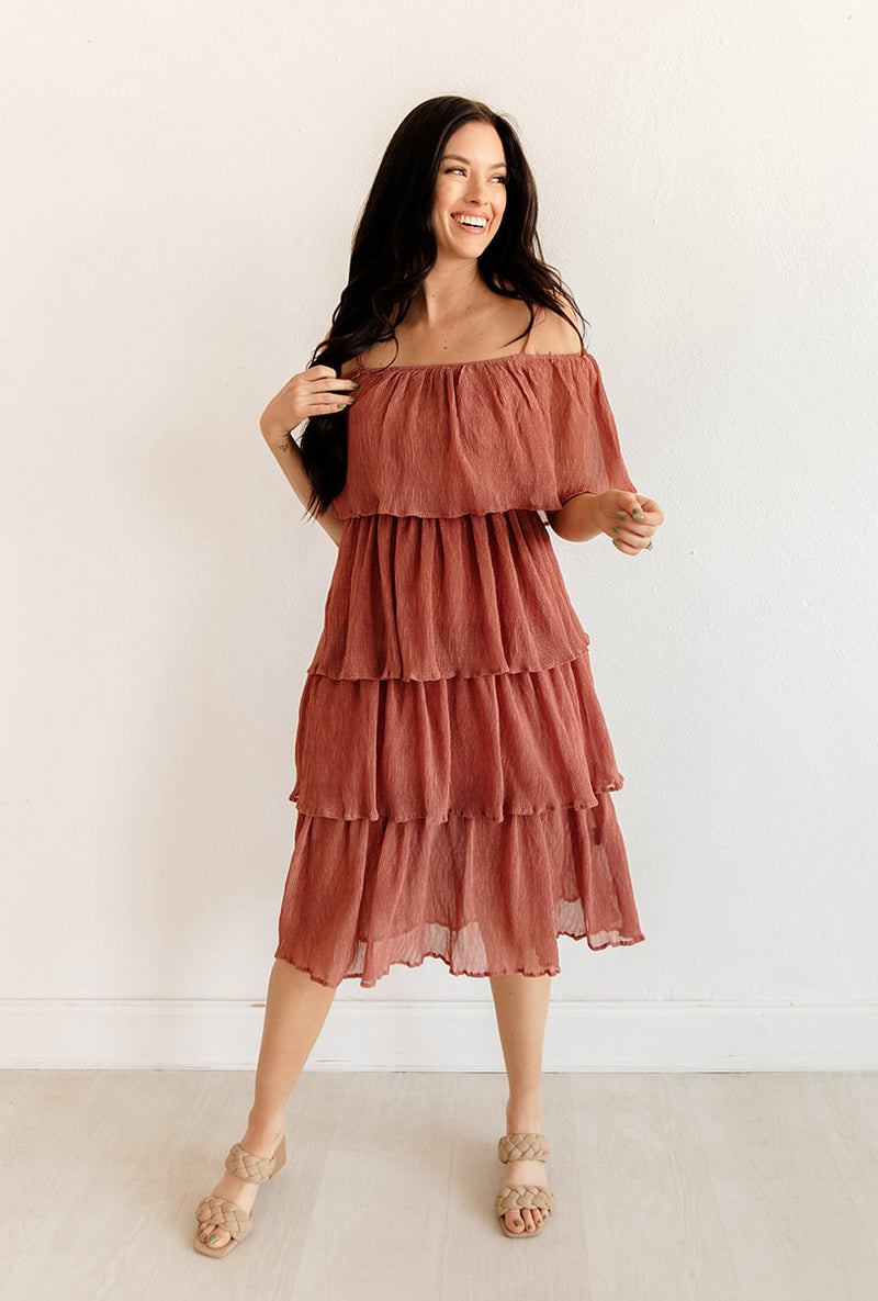 Rehearsal Tiered Midi Dress