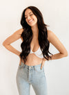 Tori Reversible Twist Crop Top - White