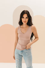 Seamless Reversible Tank - Dusty Rose