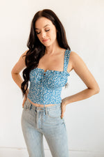 Willi Floral Bustier Crop Top