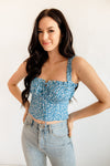 Willi Floral Bustier Crop Top