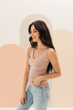 Seamless Reversible Tank - Dusty Rose