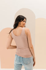 Seamless Reversible Tank - Dusty Rose