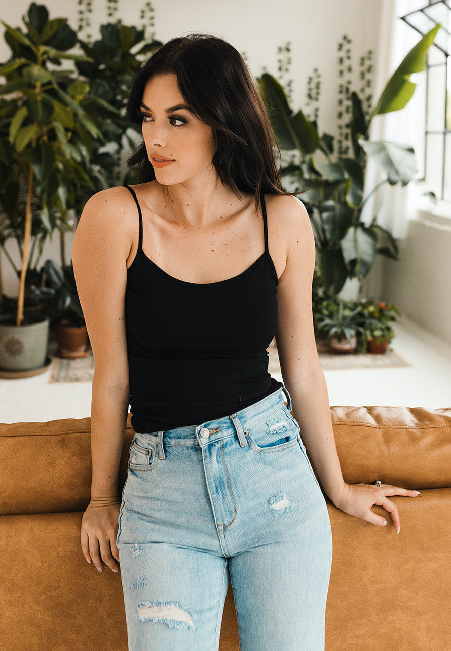 Seamless Cami Black CAYLO