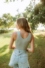 Jolie Ribbed Seamless Crop Top - Pewter