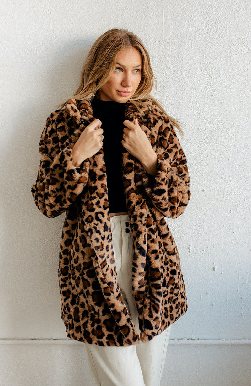 Kylan Faux Fur Pocketed Coat