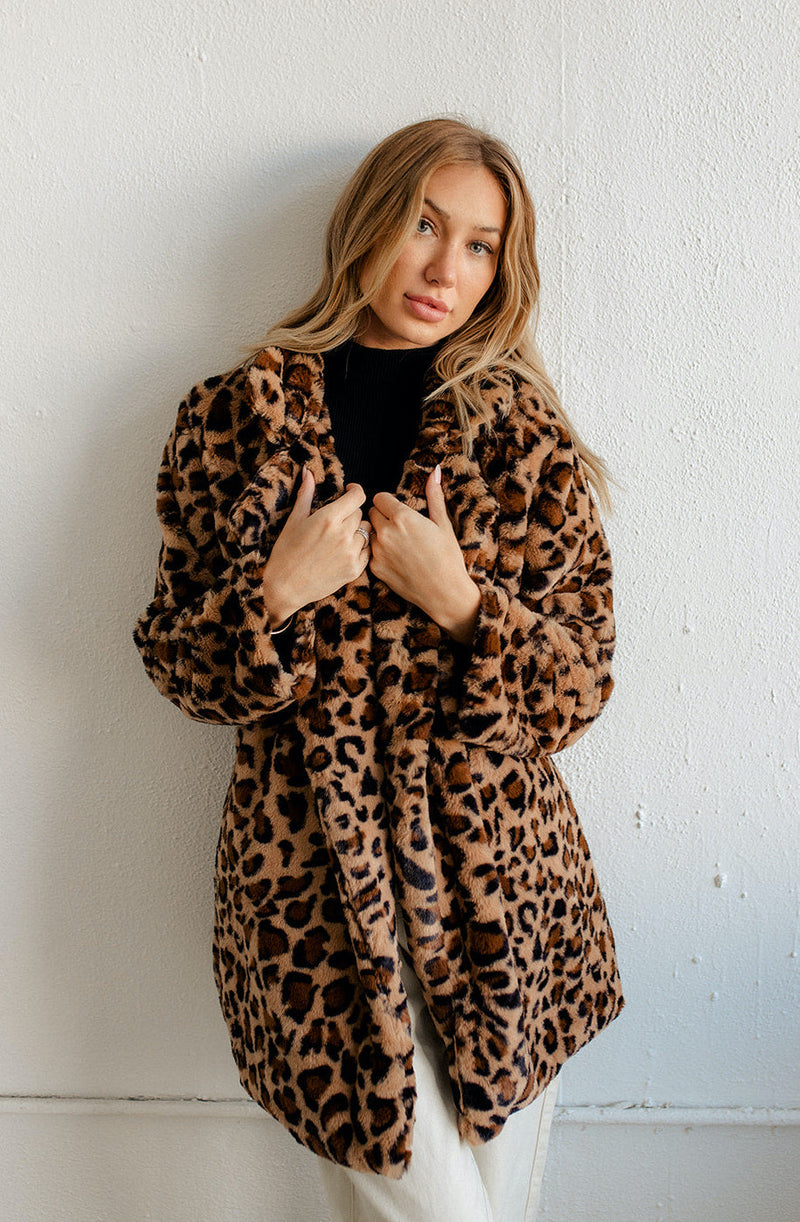 Kylan Faux Fur Pocketed Coat
