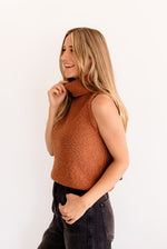 Salma Turtleneck Sweater Top - Camel