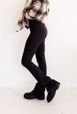All Set High Rise Flared Pants- Black