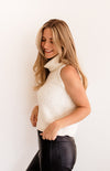Salma Turtleneck Sweater Top - Ivory