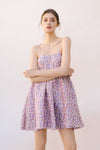 Joan Floral High Sheen Babydoll Dress