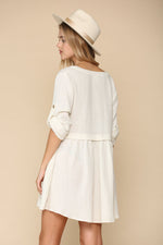 Yolanda Cotton Button Down Babydoll Dress