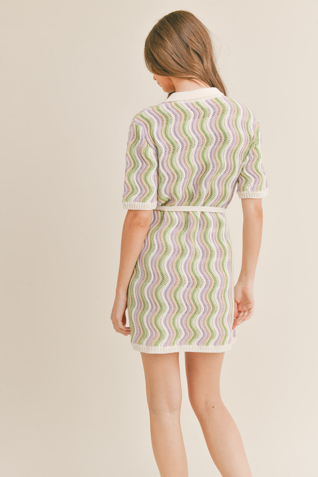Temecula Sheer Crochet Button Down Dress