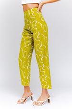 Exposition Linen Abstract Pocketed Pants