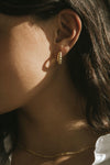 Hope Mini Hoop Earrings - Gold