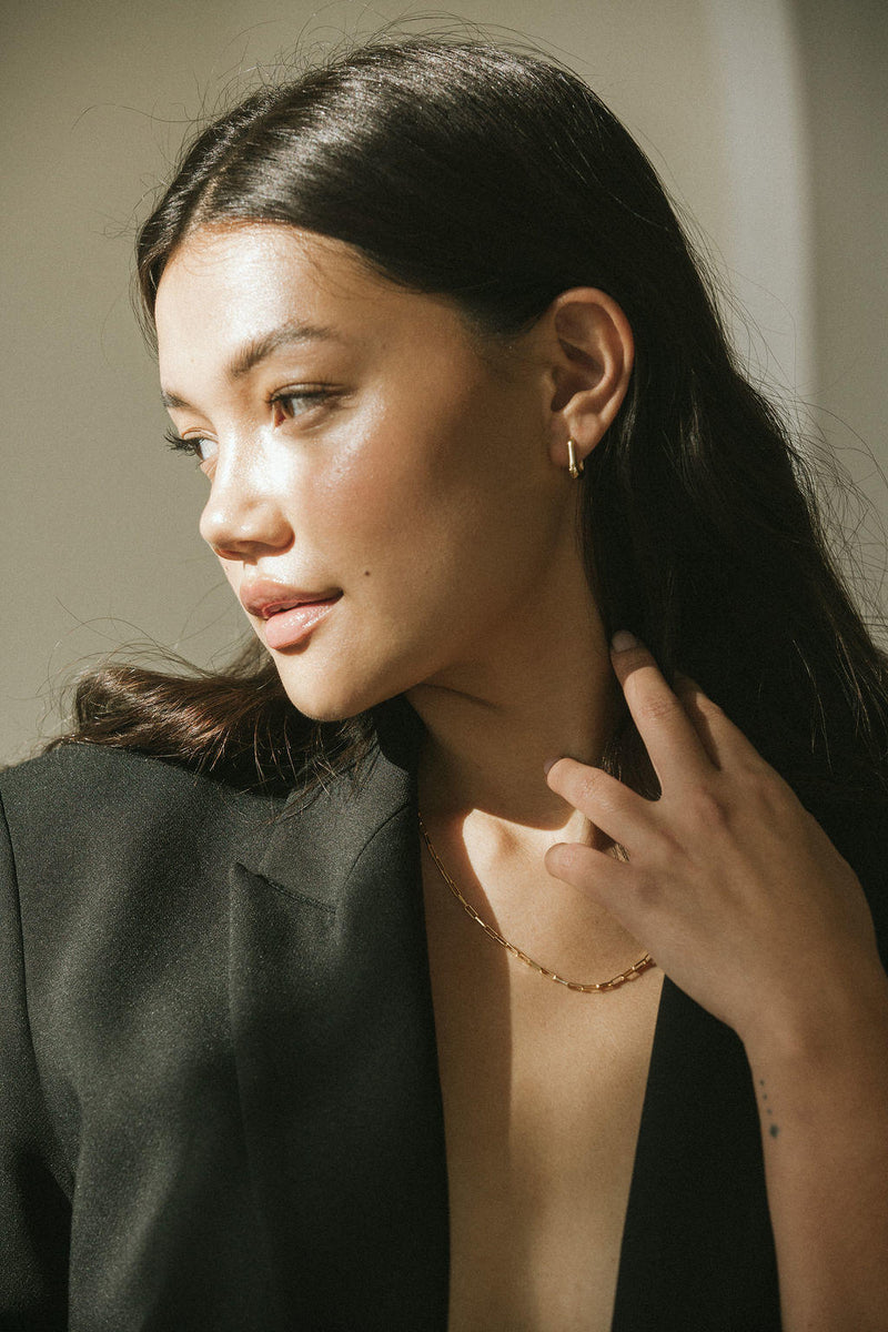 The Addie Hoop Earrings - Gold